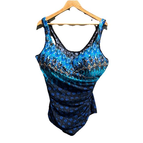 Miraclesuit Plus Size Escape Oceanus One Piece Women's Swimsuit Size 24W - Picture 1 of 4